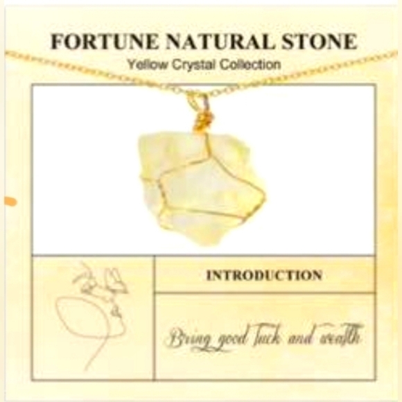 ENERGY NATURAL STONE NECKLACE - Picture 6 of 6